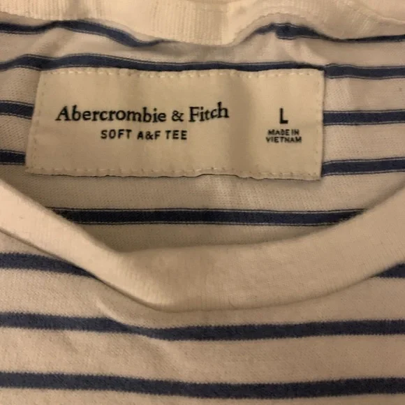 Mens A&F Striped Tee - Picture 5 of 5